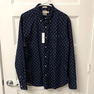 NWT J. Crew Floral Navy Slim Shirt